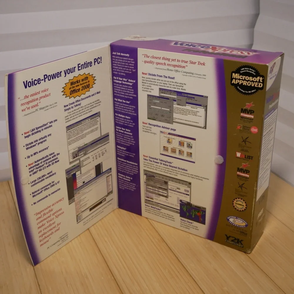 NOS VoiceXpress Professional Version 4 - Lernout + Hauspie‎ for Windows 1999 CD
